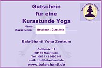 Yoga-Gutschein